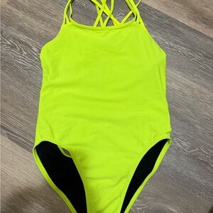 Jolyn Clothing “RYKER” Neon Lime One-Piece Swimsuit